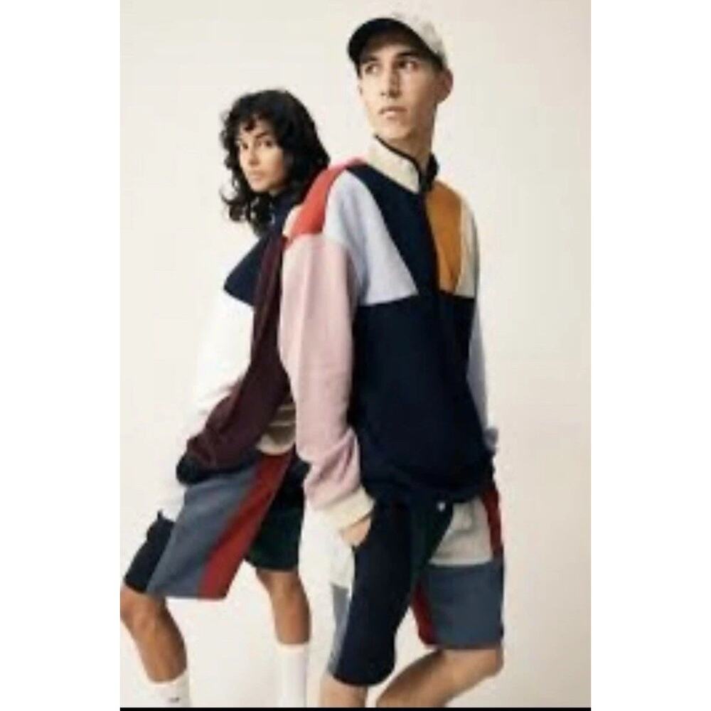 Rodd and Gunn Men's 1/4 Zip Sweater Large Colorblock Cotton Preppy